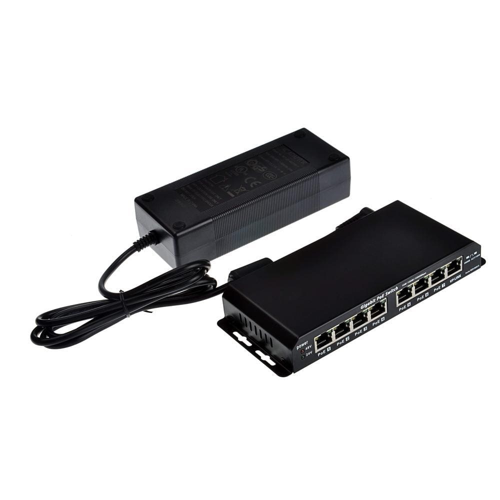 8 Port Gigabit PoE Switch With 24 Volt 60 Watt Power Supply – Niche Video