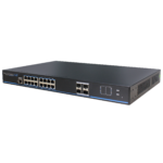 PoE Texas 16 Port Gigabit Managed IEEE 802.3at PoE Switch